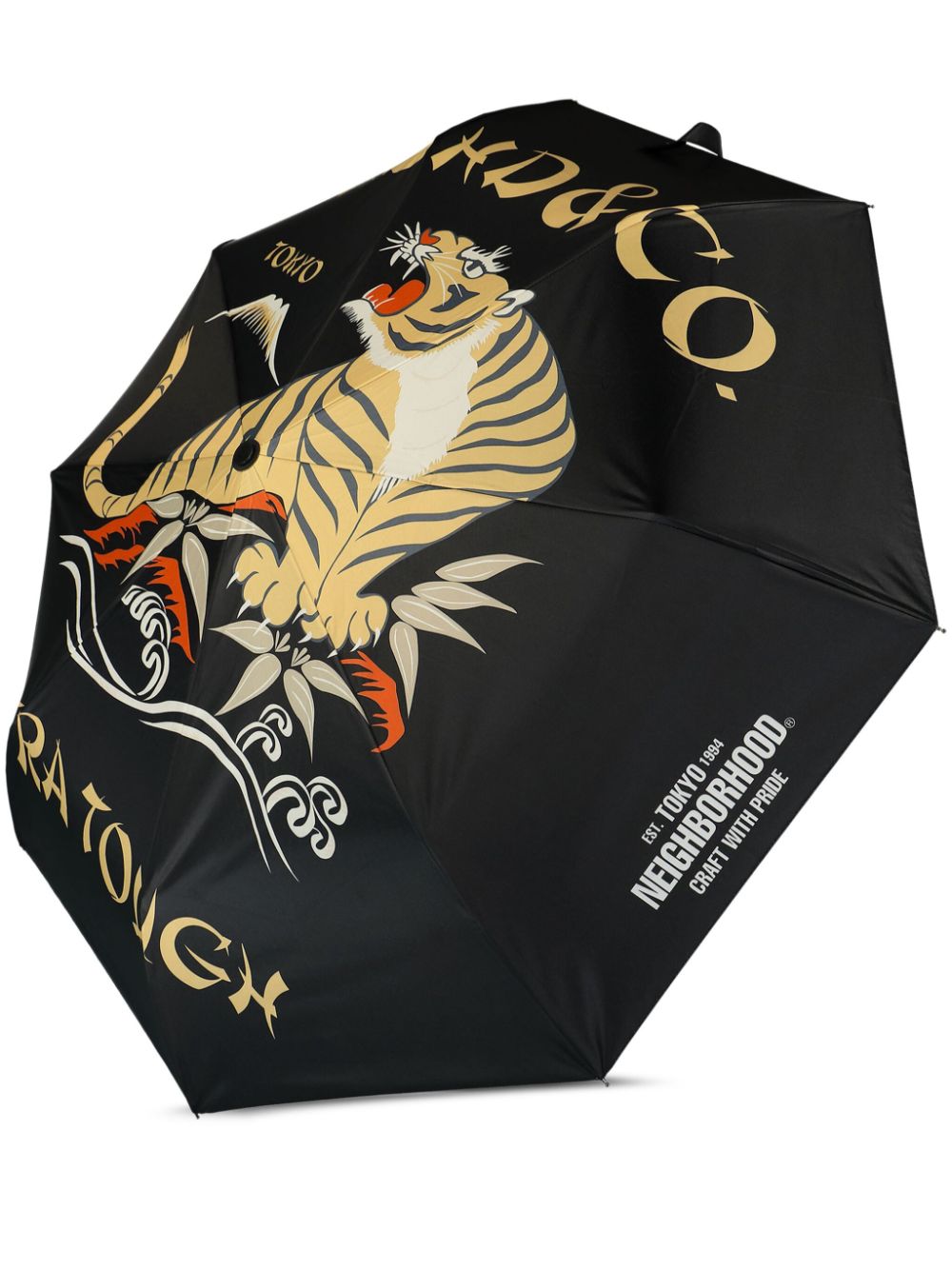 Neighborhood graphic-print umbrella - Black von Neighborhood