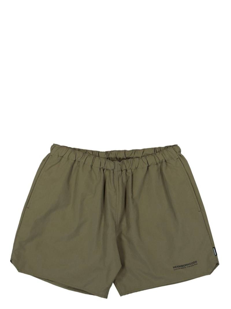 Neighborhood logo-print swim shorts - Green von Neighborhood