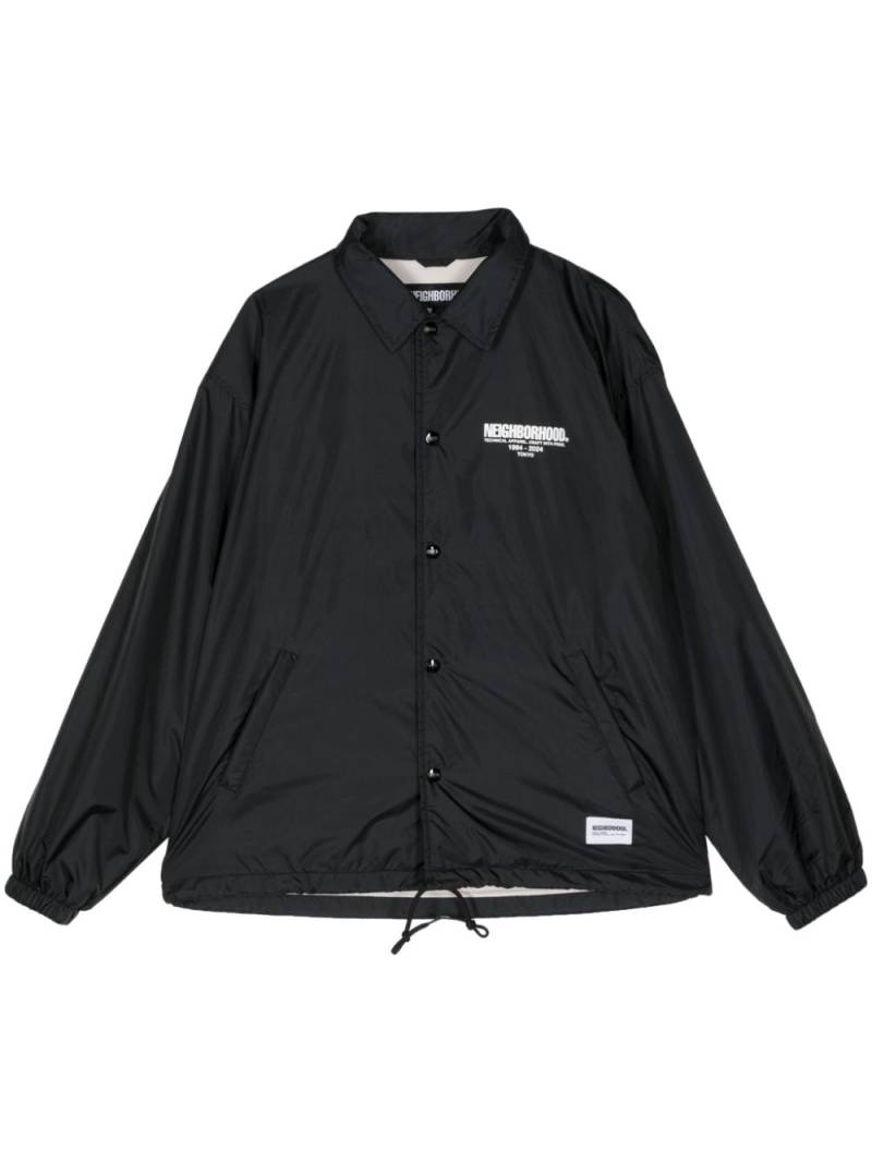 Neighborhood logo-print taffeta windbreaker - Black von Neighborhood