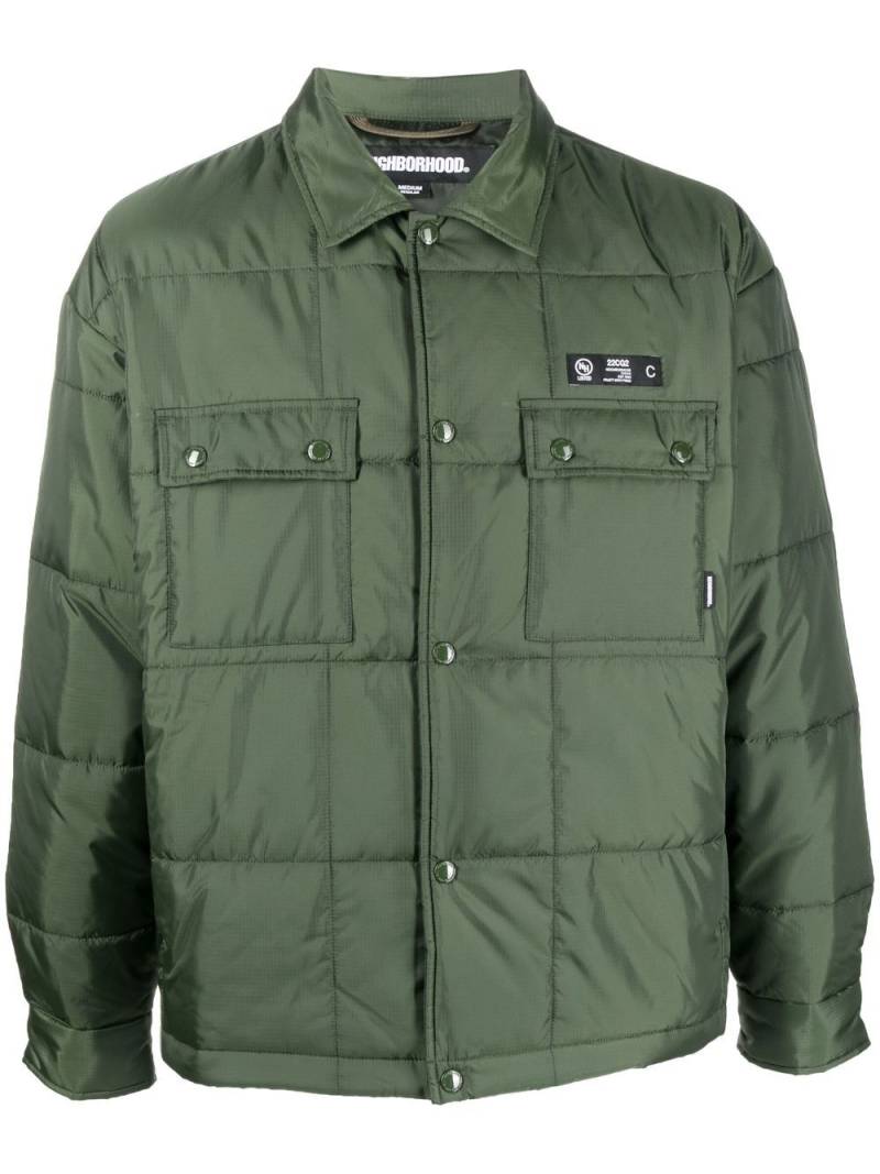 Neighborhood puffed bomber jacket - Green von Neighborhood