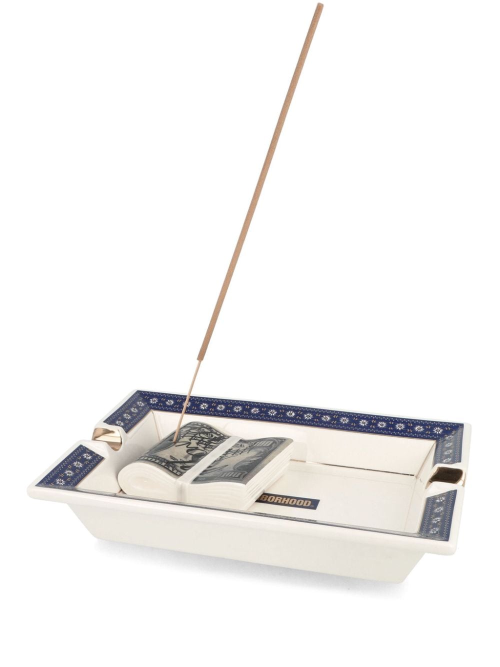 Neighborhood square-shape ceramic incense tray - Neutrals von Neighborhood