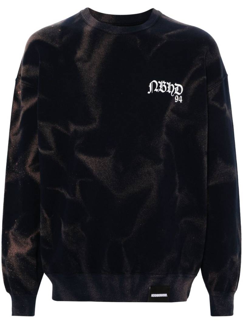 Neighborhood tie-dye cotton sweatshirt - Black von Neighborhood