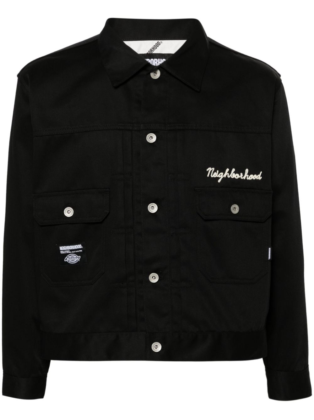 Neighborhood x Dickies logo-embroidered shirt jacket - Black von Neighborhood