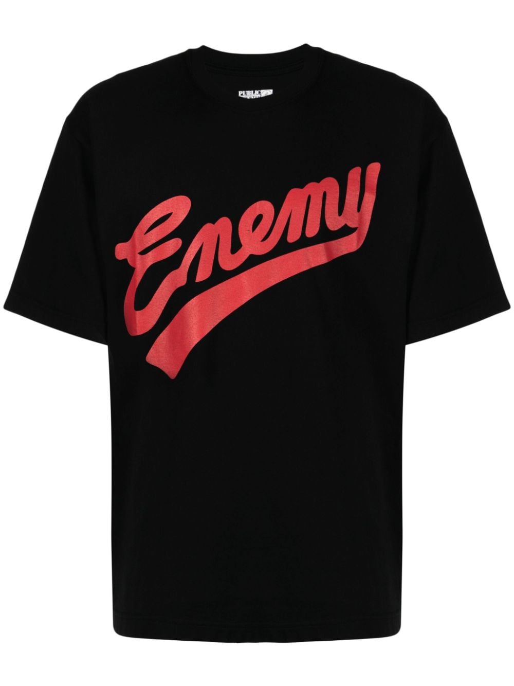 Neighborhood x Public Enemy logo-print cotton T-shirt - Black von Neighborhood