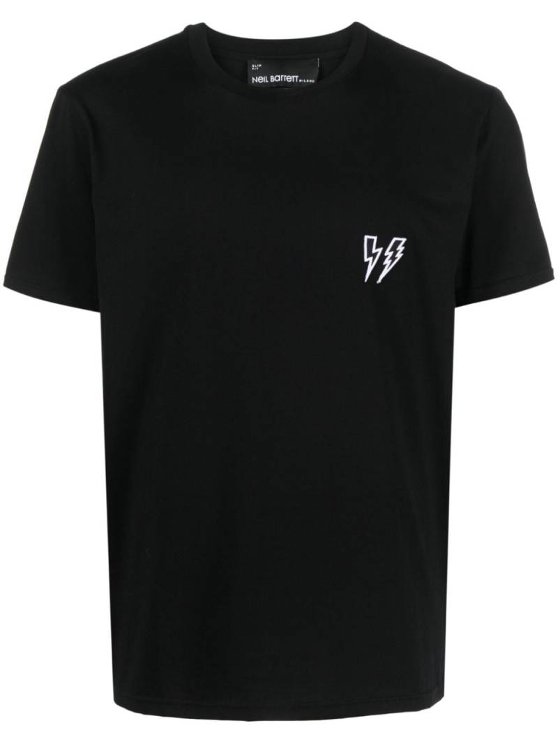 Neil Barrett Double Thunderbolt cotton T-shirt - Black von Neil Barrett