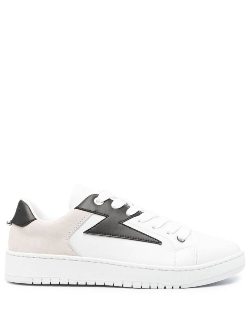 Neil Barrett Duran panelled leather sneakers - Neutrals von Neil Barrett