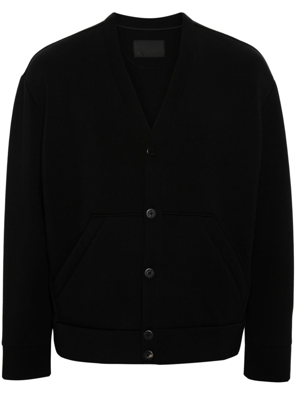 Neil Barrett V-neck jersey cardigan - Black von Neil Barrett