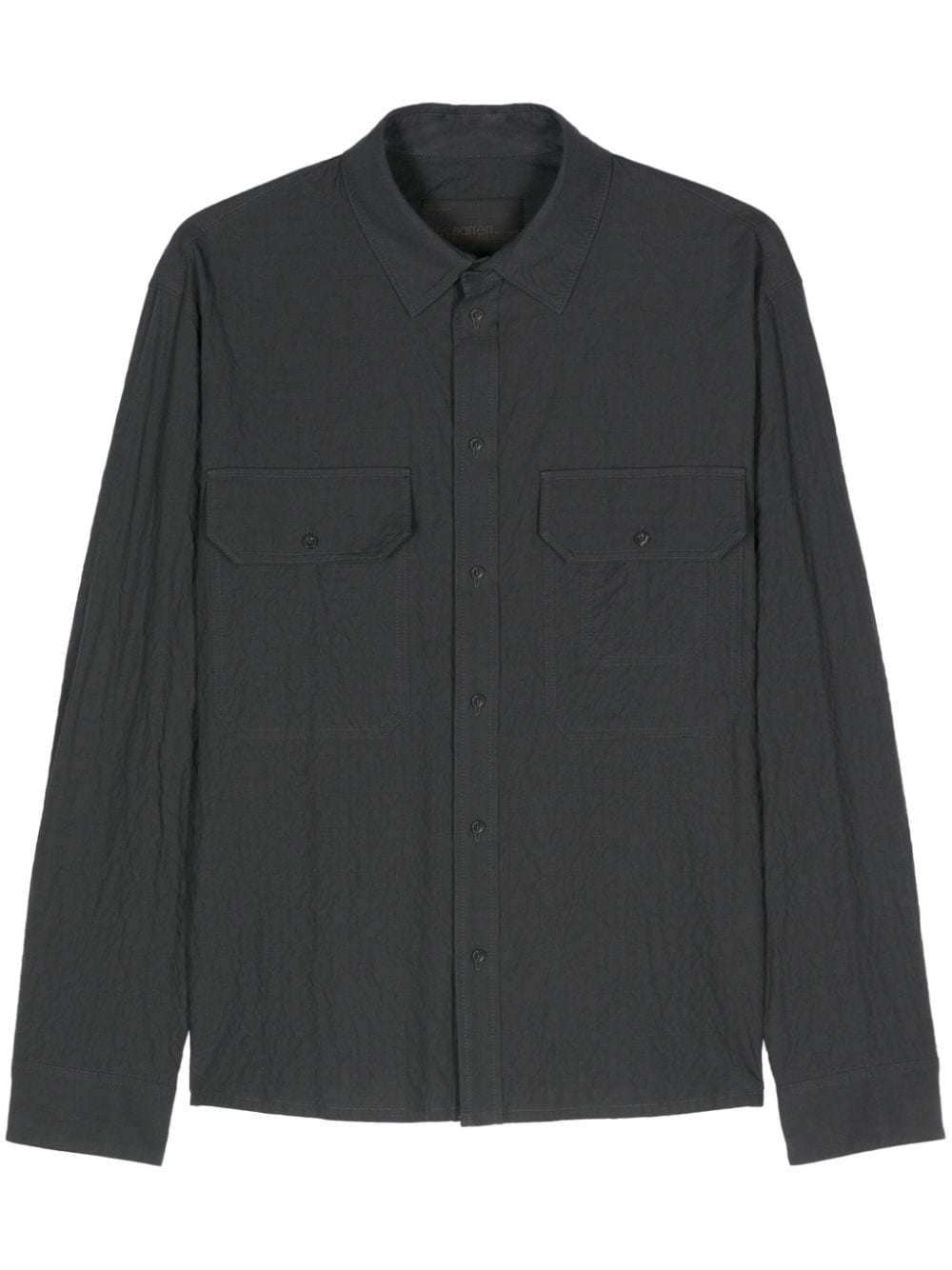 Neil Barrett crinkled cotton shirt - Grey von Neil Barrett