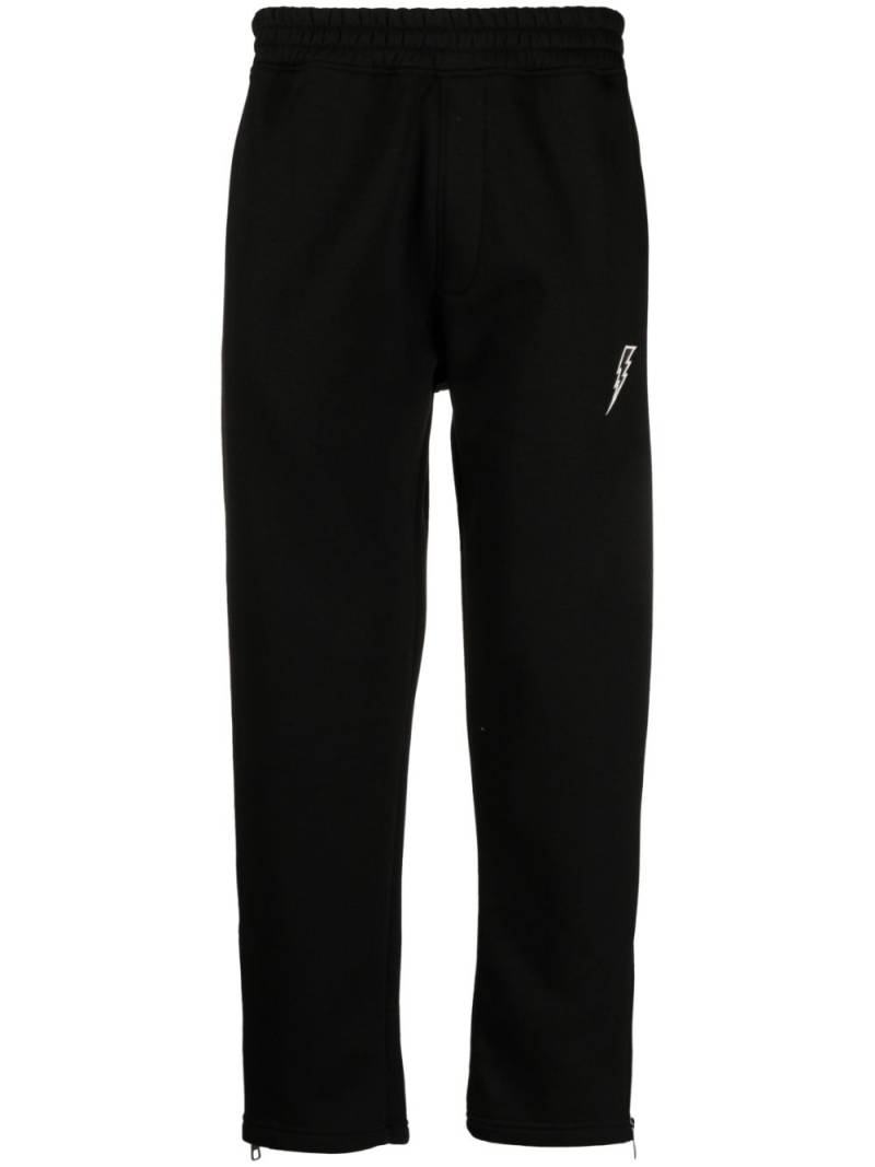 Neil Barrett embroidered-logo jogging trousers - Black von Neil Barrett