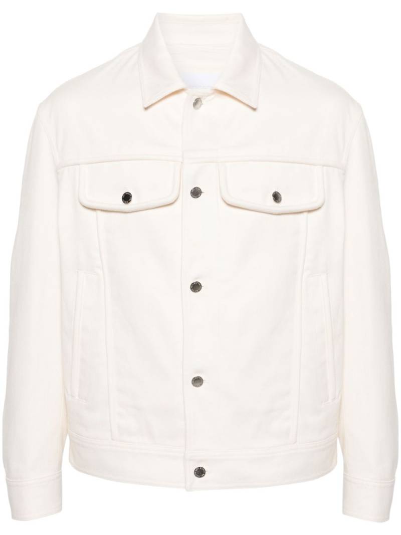 Neil Barrett panelled twill shirt jacket - White von Neil Barrett