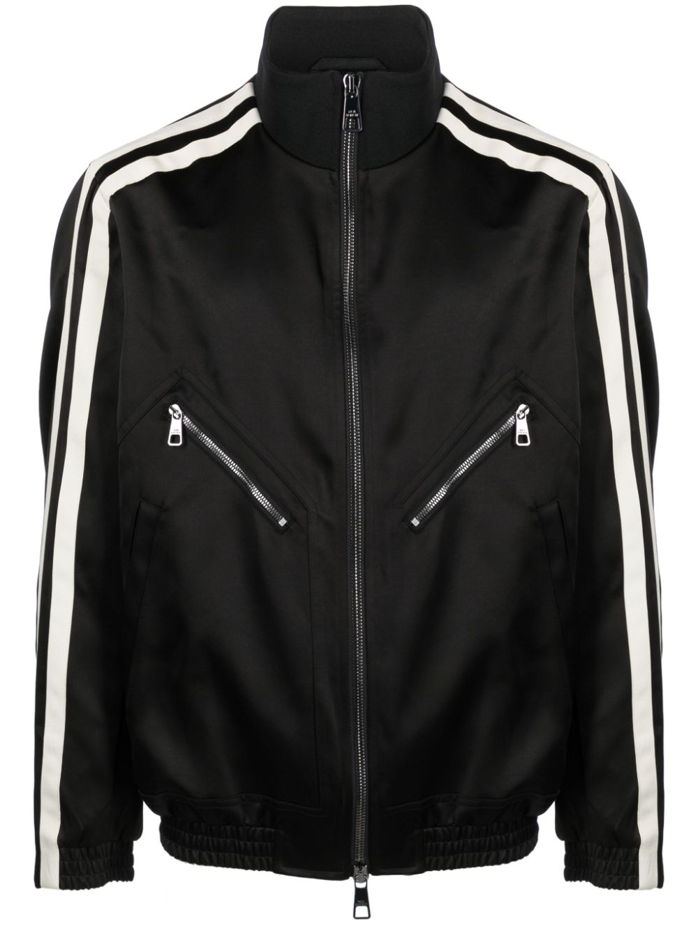 Neil Barrett side-stripe bomber jacket - Black