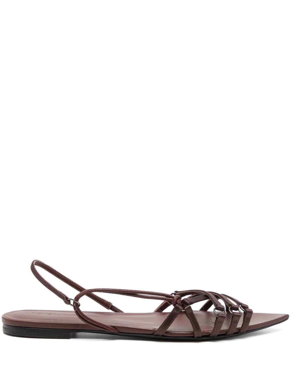 Nensi Dojaka Corset leather sandals - Purple von Nensi Dojaka