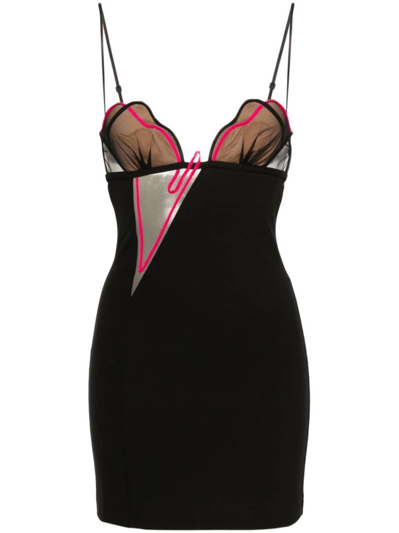 Nensi Dojaka Heartbeat mini dress - Black von Nensi Dojaka