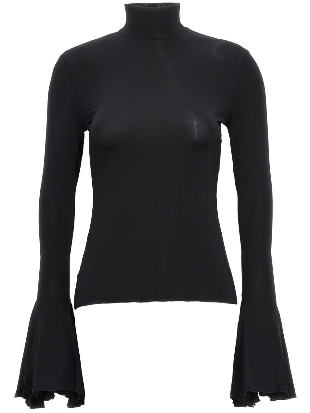 Nensi Dojaka bell-sleeve top - Black von Nensi Dojaka