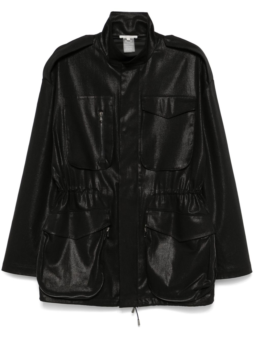 Nensi Dojaka coated jacket - Black von Nensi Dojaka