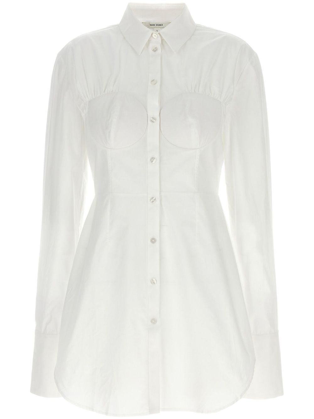 Nensi Dojaka cotton shirt - White von Nensi Dojaka