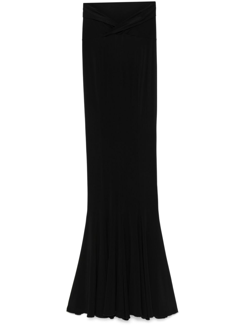 Nensi Dojaka flared-hem maxi skirt - Black