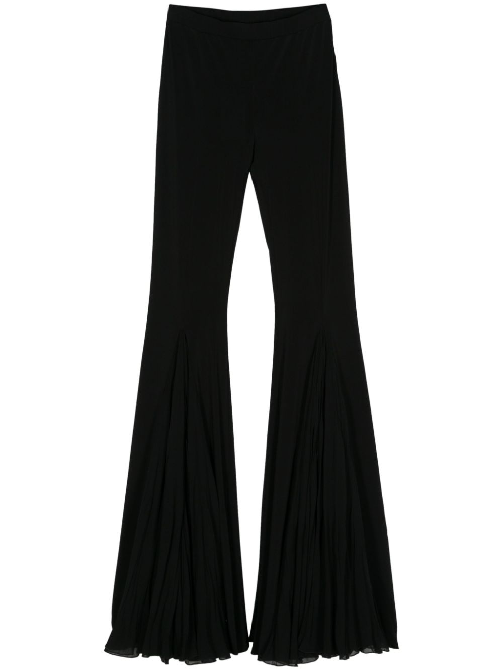 Nensi Dojaka jersey flared trousers - Black von Nensi Dojaka