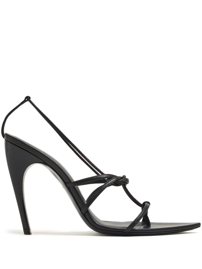 Nensi Dojaka pointed-toe leather sandals - Black von Nensi Dojaka