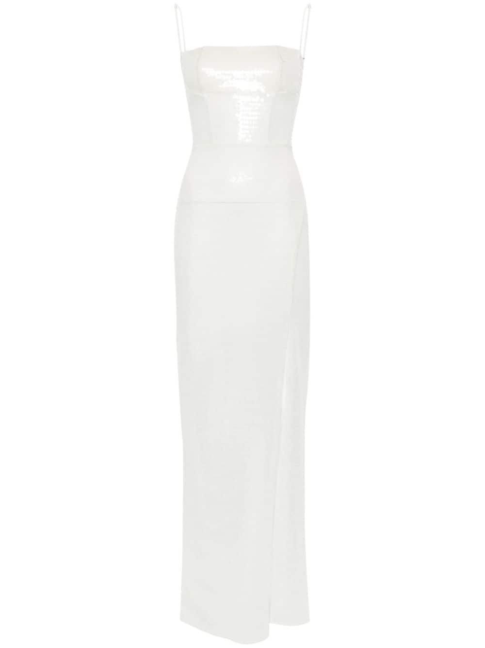 Nensi Dojaka sequinned maxi dress - White von Nensi Dojaka