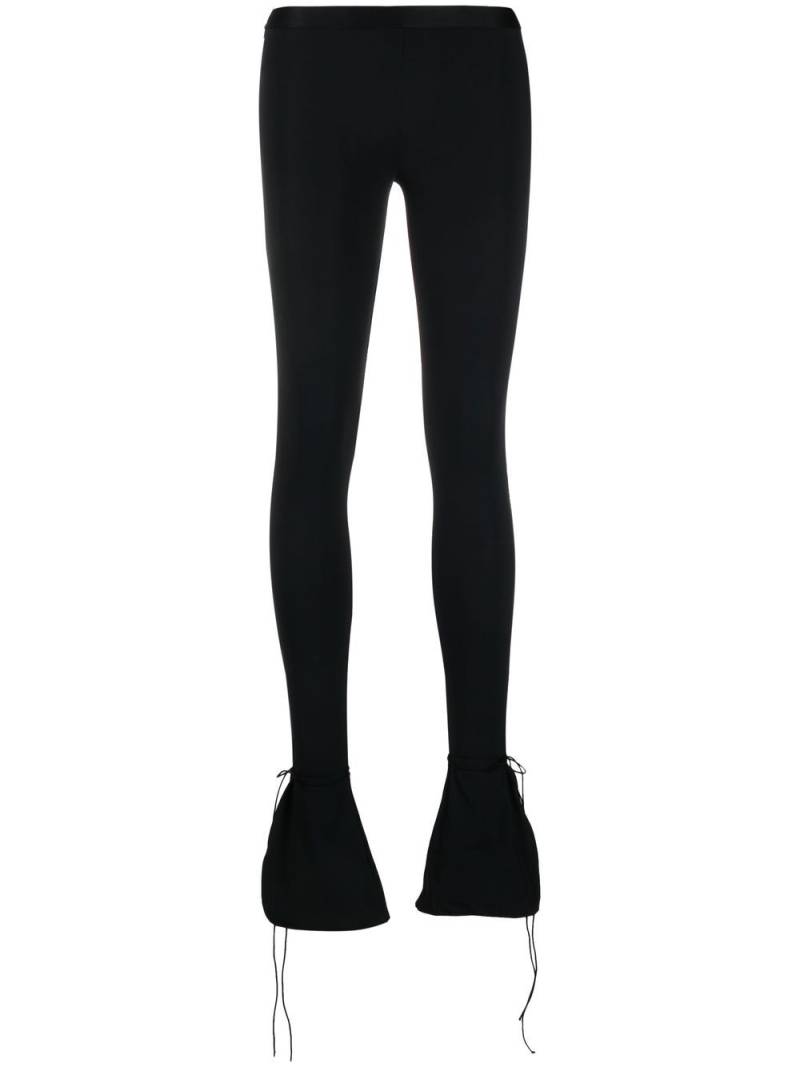 Nensi Dojaka split-hem flared leggings - Black von Nensi Dojaka