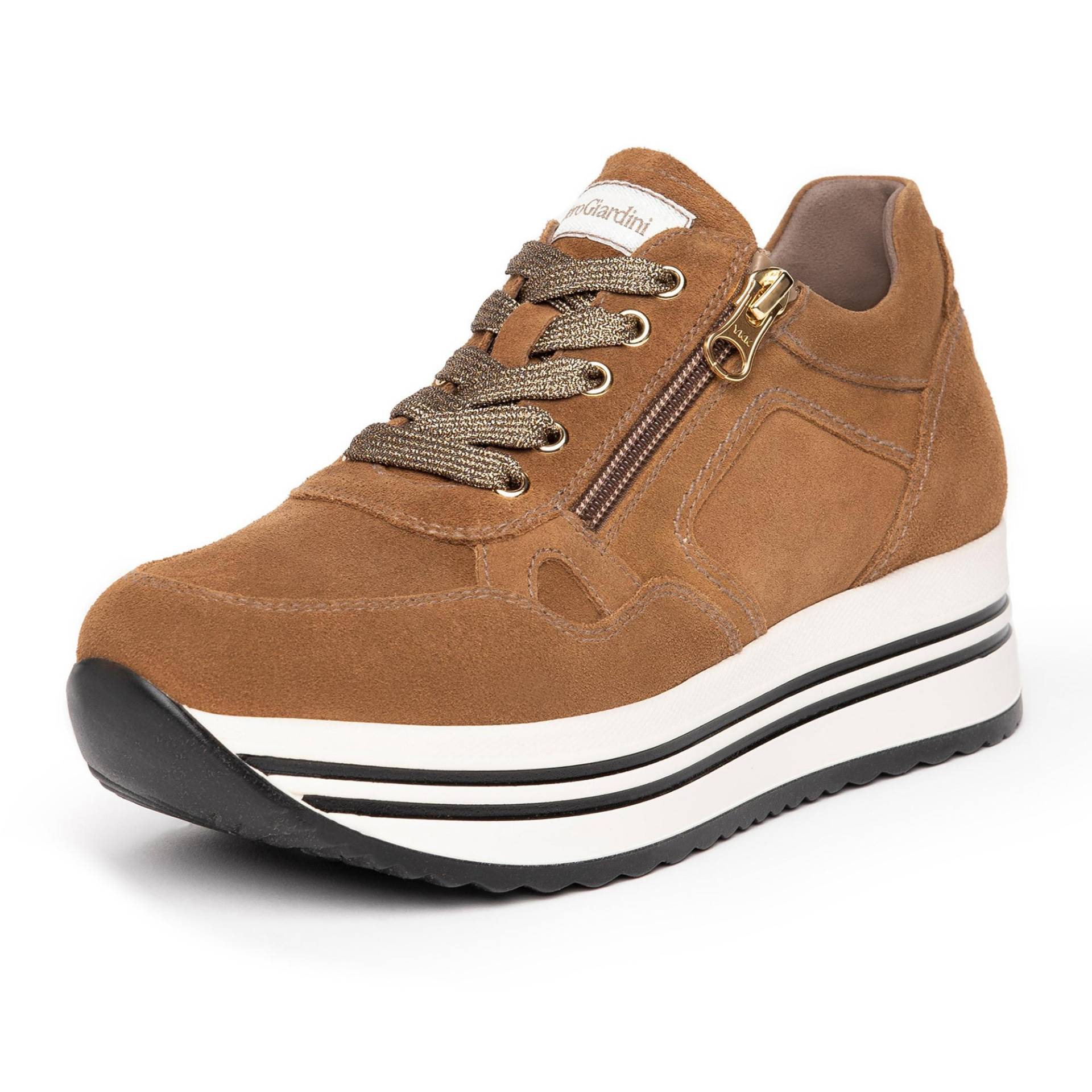 Sneakers, Low Top Damen Cognac 39 von Nero Giardini