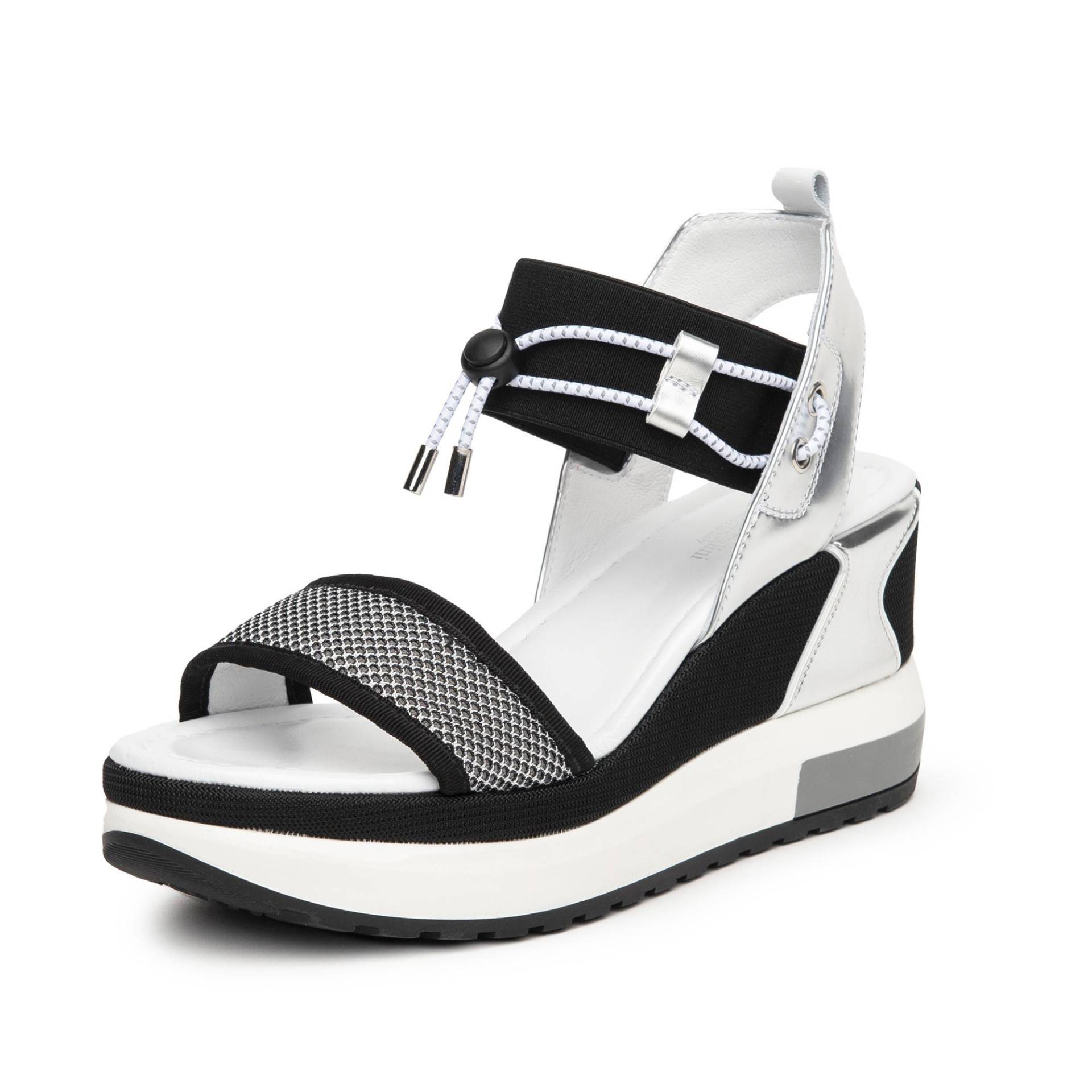 Sandalen, Mid Heel Damen Grau 35 von Nero Giardini