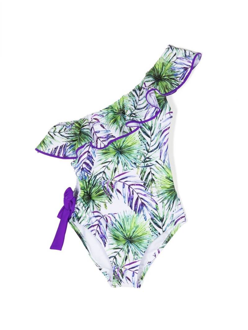 Nessi Byrd Kids Bueno nature-print swimsuit - White von Nessi Byrd Kids