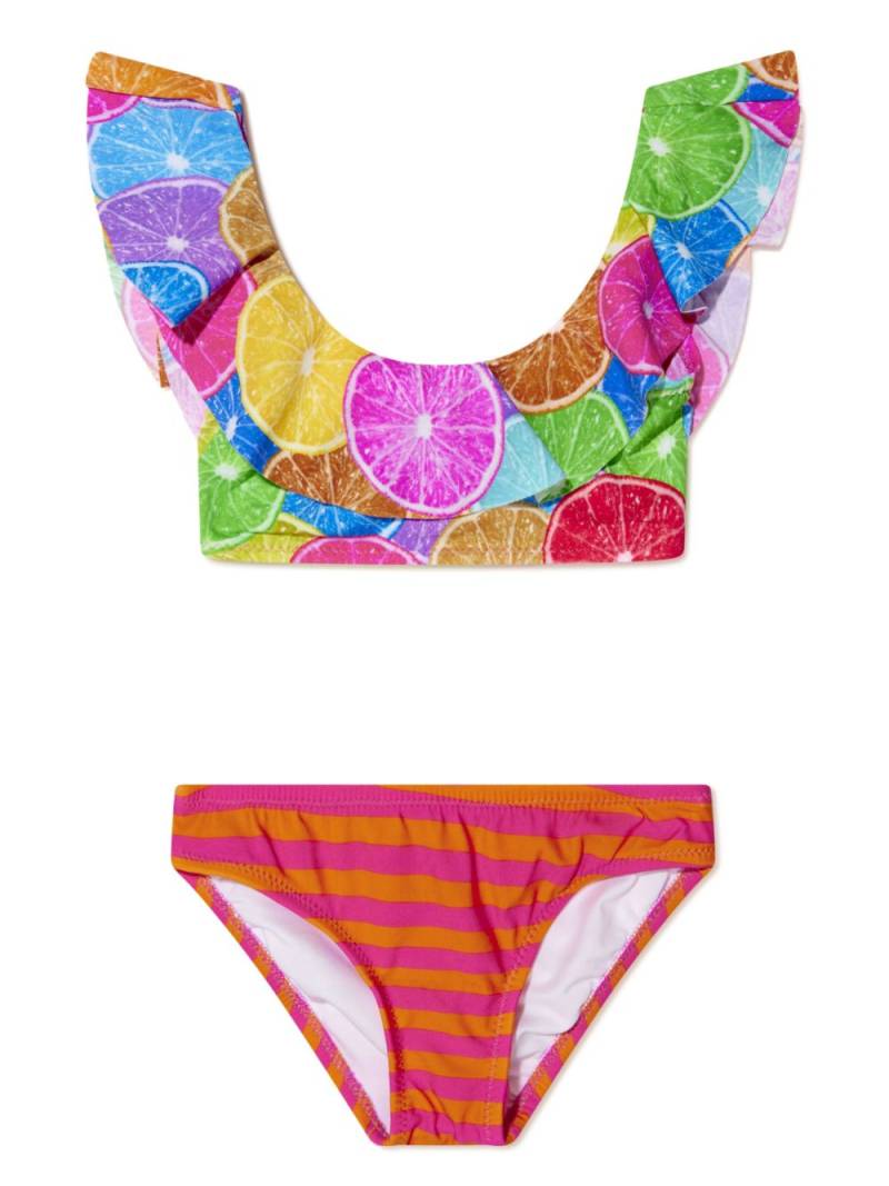 Nessi Byrd Kids Emma fruit-print bikini - Pink von Nessi Byrd Kids