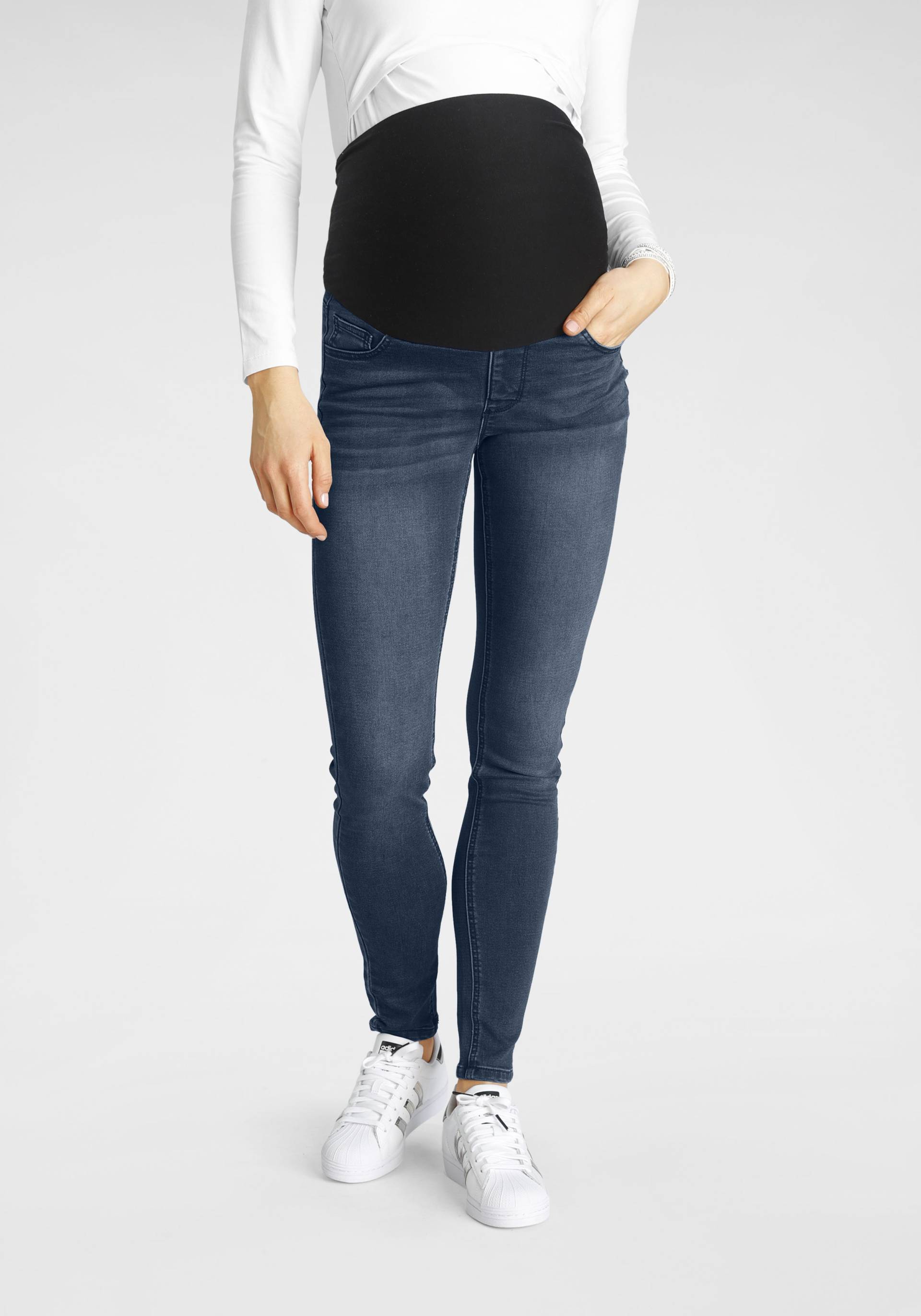 Neun Monate Umstandsjeans », Stretch-Jeans für Schwangerschaft und Stillzeit«, Umstandsjeans aus trendigem Jogg-Denim von Neun Monate