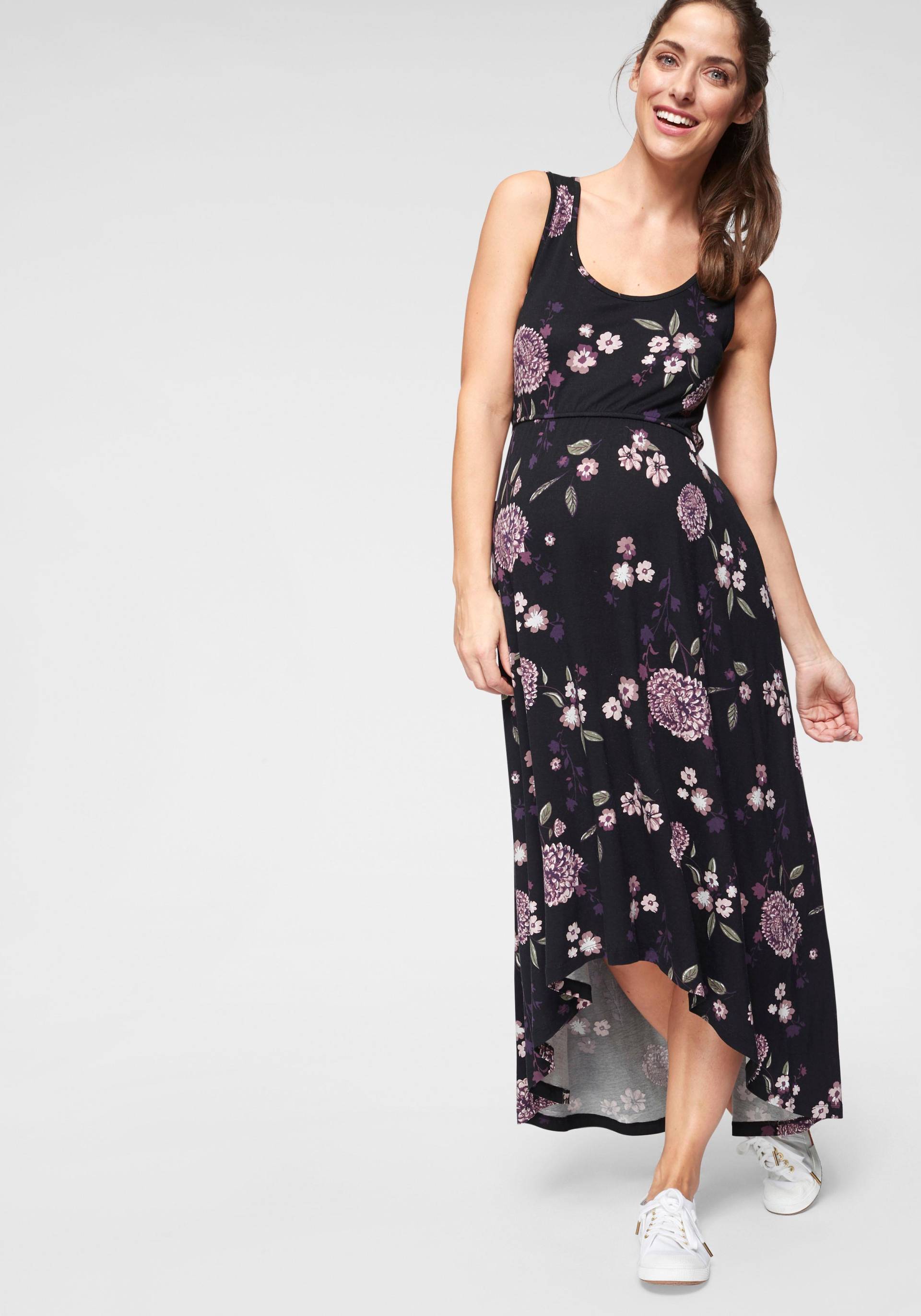 Neun Monate Umstandskleid », Für Schwangerschaft und Stillzeit«, hinten länger geschnitten, modischer, geblümter Look Neun Monate Umstandskleid », Für Schwangerschaft und Stillzeit«, hinten länger geschnitten, modischer, geblümter Look von Neun Monate