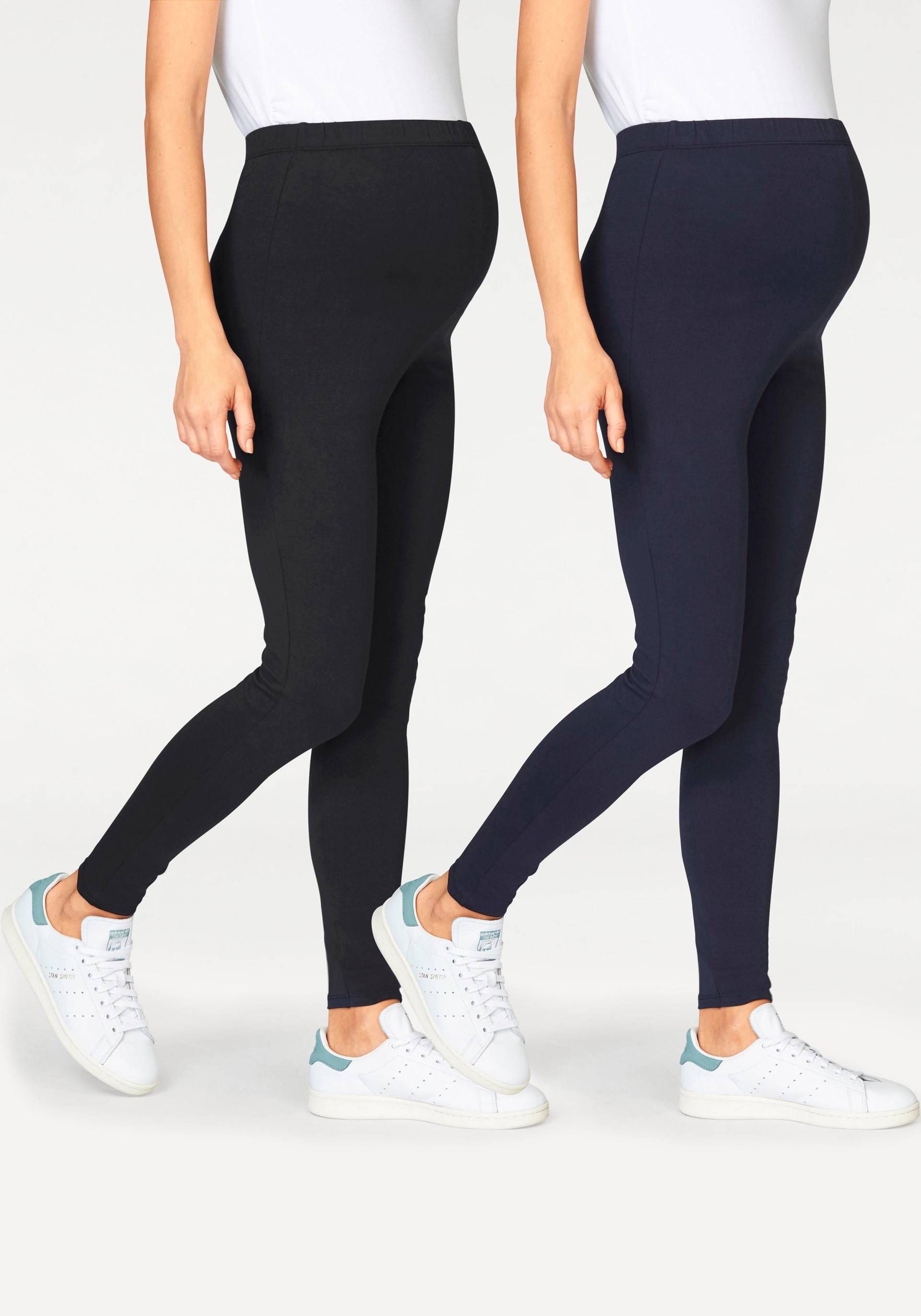 Neun Monate Umstandsleggings », 2er Pack Hose für Schwangerschaft und Stillzeit«, (Packung, 2 tlg.), lange Form von Neun Monate