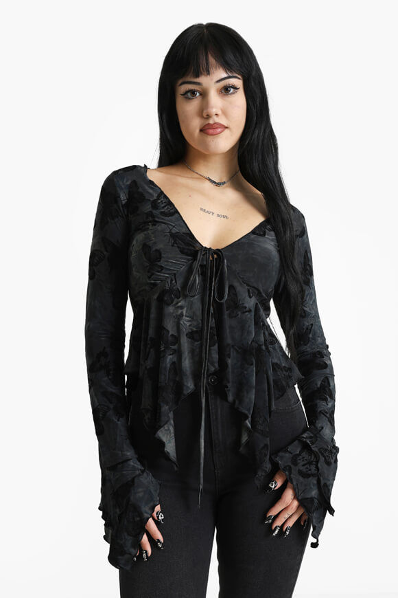 Nevertheless Bluse | Schwarz | Damen  | L von Nevertheless