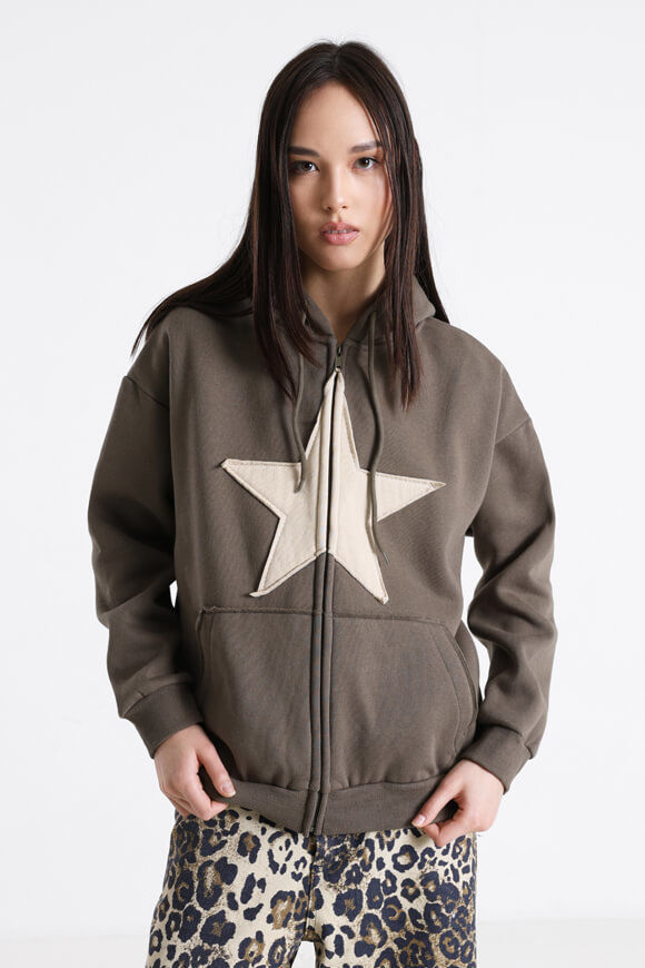 Nevertheless Oversize Kapuzensweatjacke | Khaki | Damen | L Nevertheless Oversize Kapuzensweatjacke | Khaki | Damen | L von Nevertheless