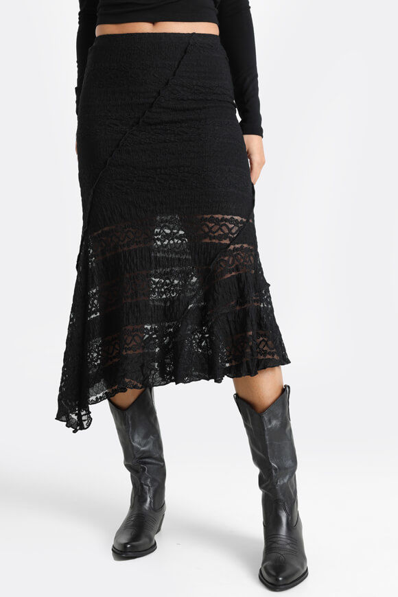 Nevertheless Midi Spitzenrock | Schwarz | Damen | M Nevertheless Midi Spitzenrock | Schwarz | Damen | M von Nevertheless