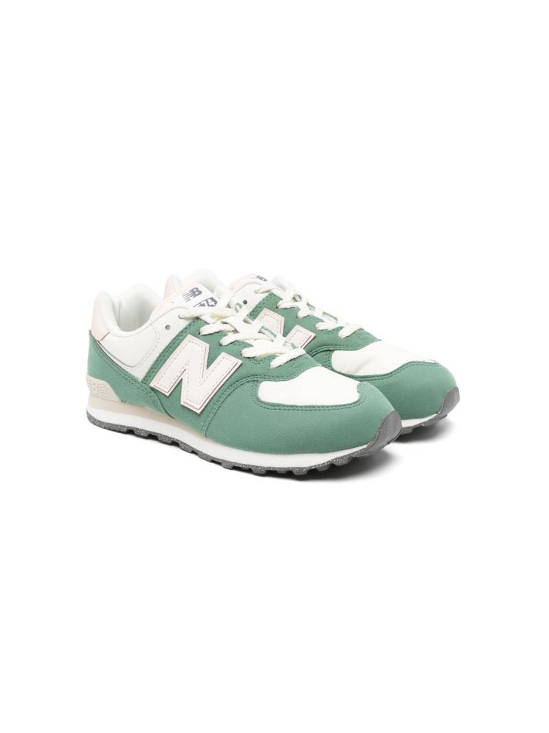 New Balance Kids 574 panelled sneakers - Green von New Balance Kids