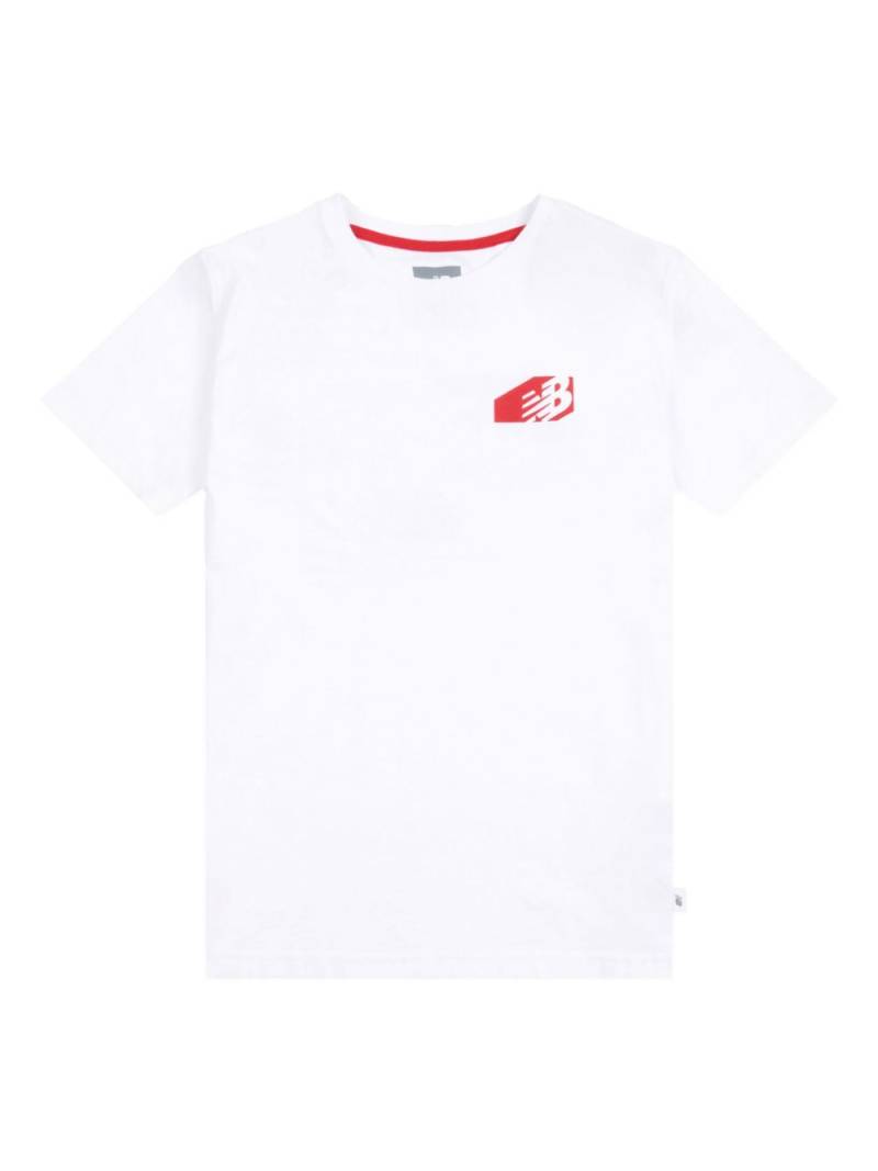 New Balance Kids Athletics Relaxed Player T-shirt - White von New Balance Kids