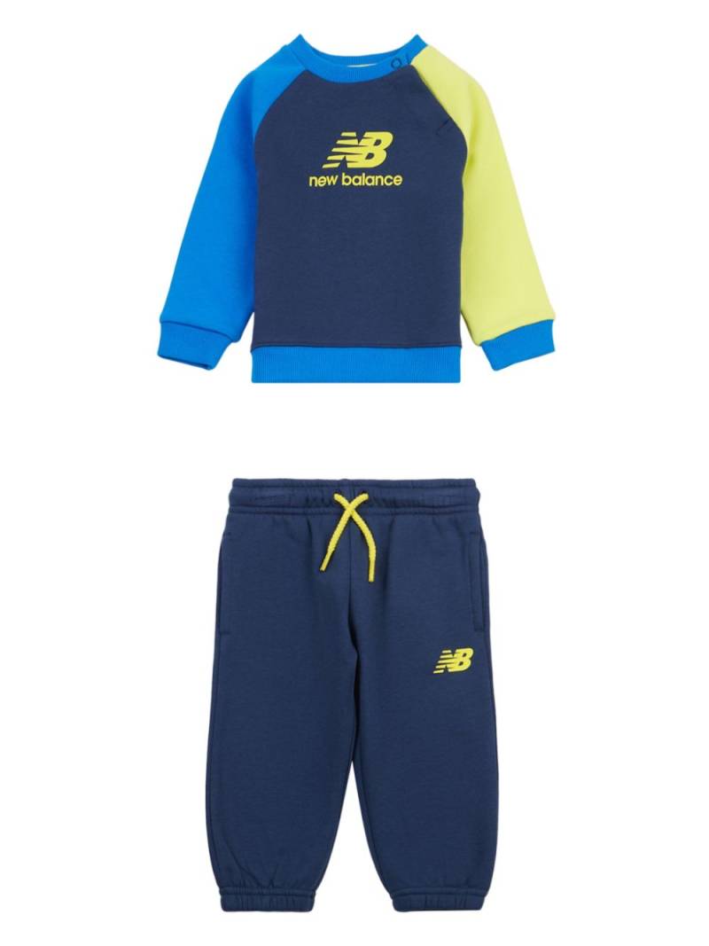 New Balance Kids colourblock tracksuit - Blue von New Balance Kids