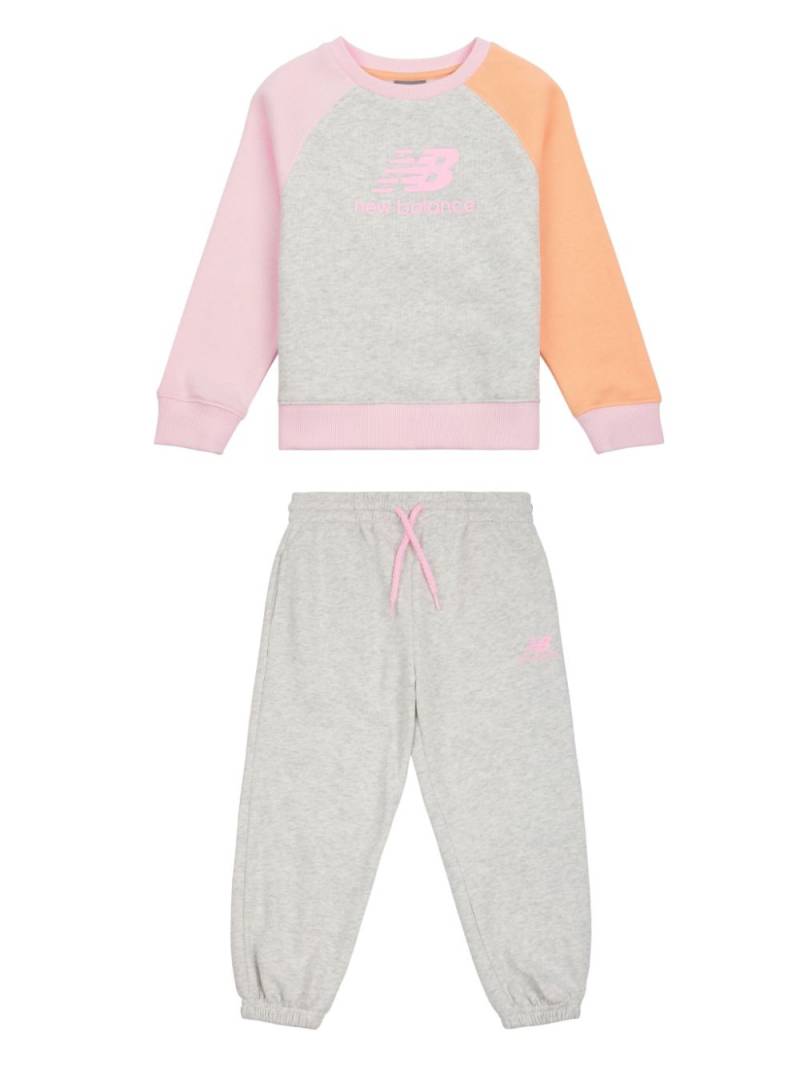 New Balance Kids colourblock tracksuit - Grey von New Balance Kids