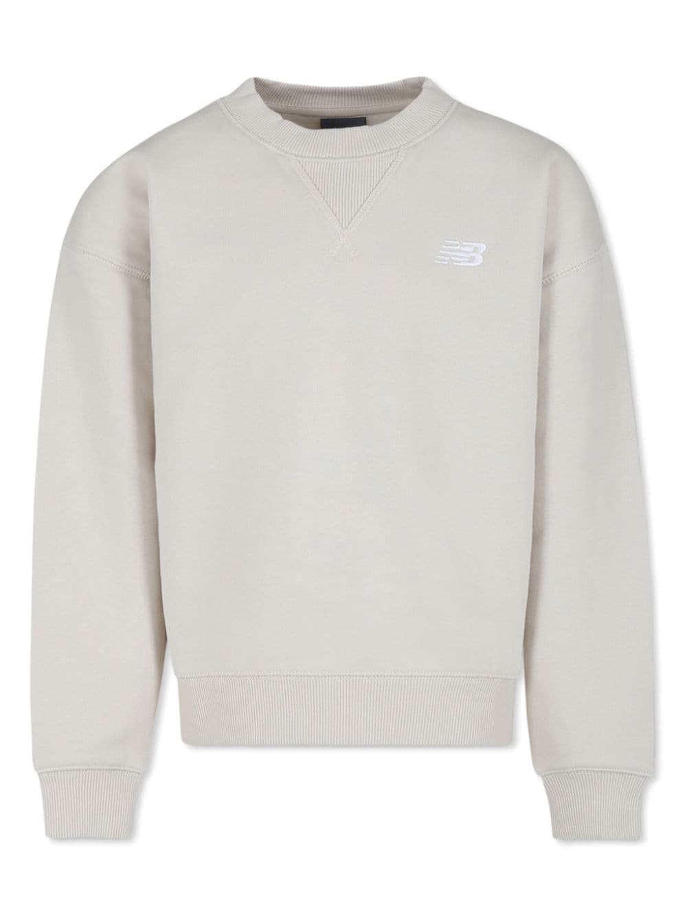 New Balance Kids logo-embroidered sweatshirt - Neutrals von New Balance Kids