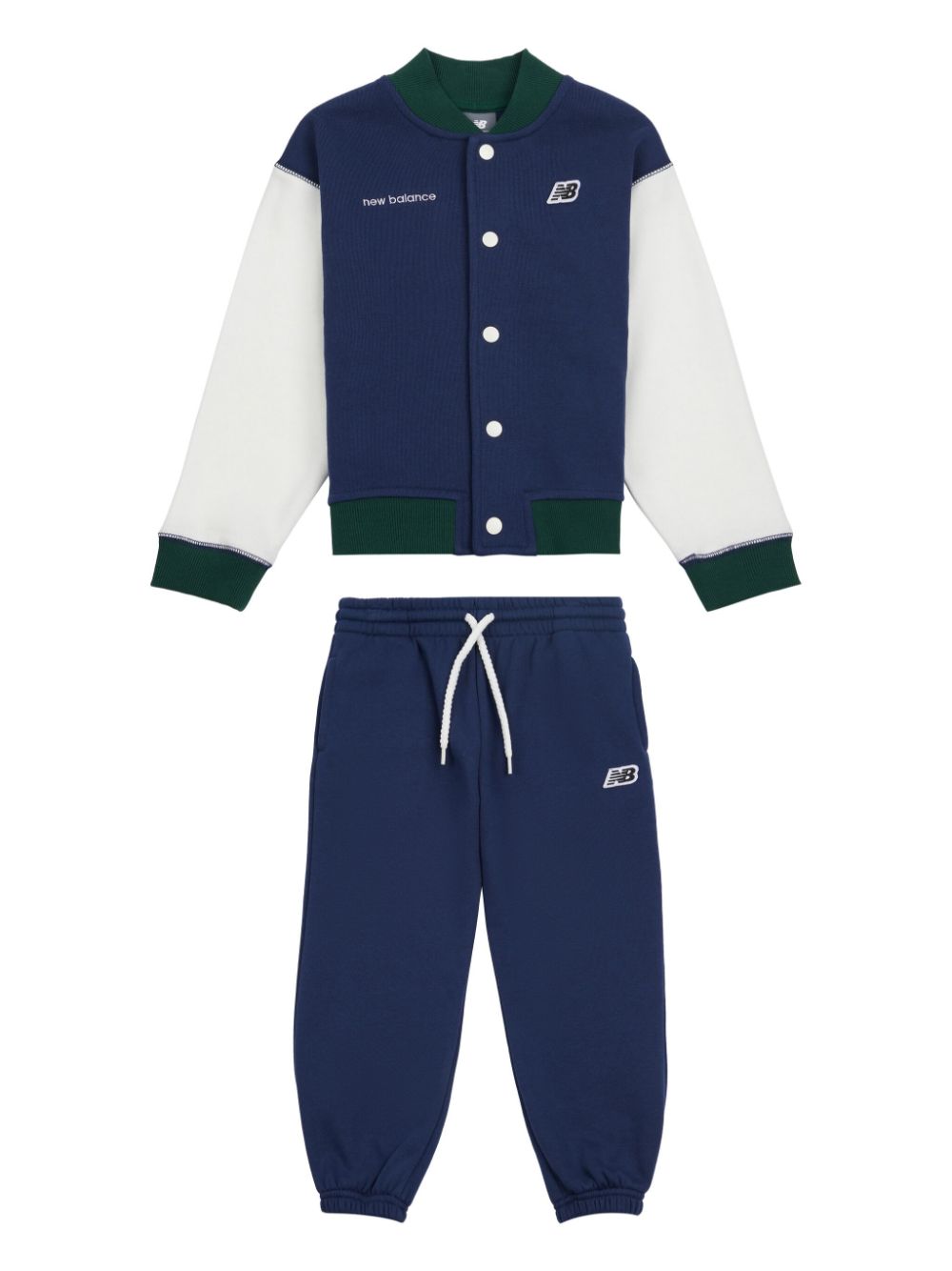 New Balance Kids logo-embroidered tracksuit - Blue von New Balance Kids