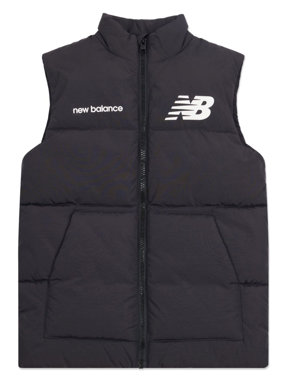 New Balance Kids logo-print gilet - Black von New Balance Kids