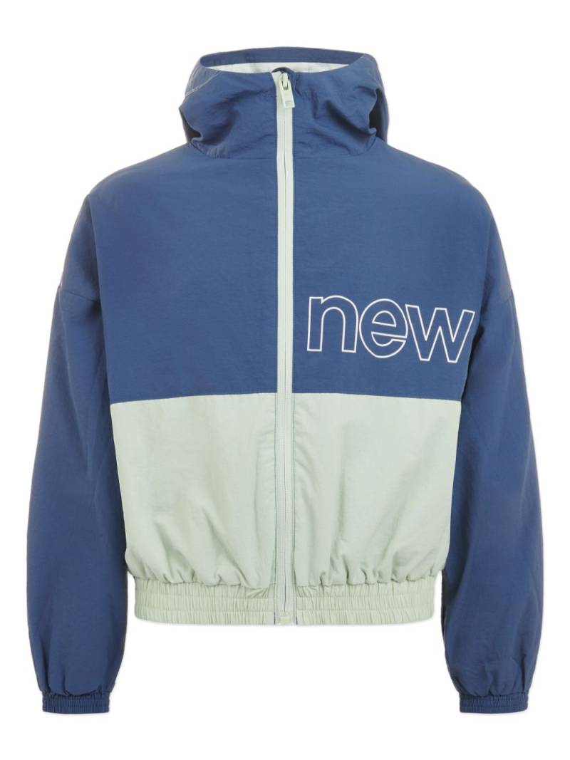 New Balance Kids logo-print jacket - Blue von New Balance Kids