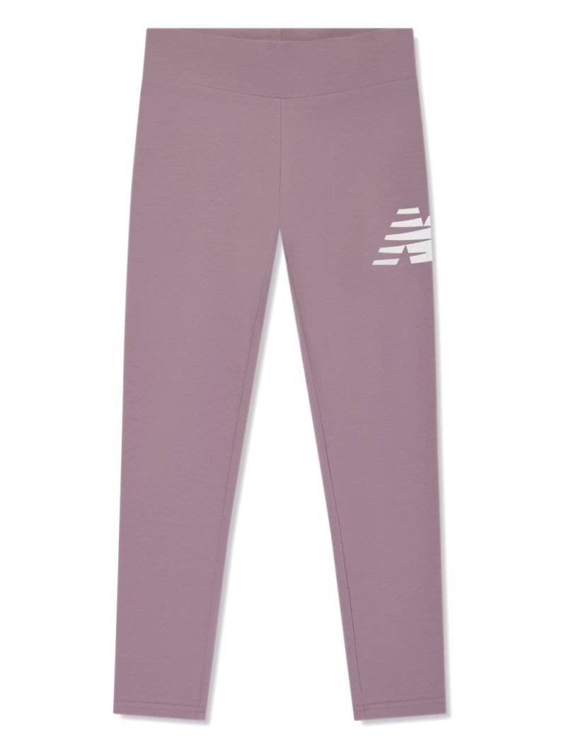 New Balance Kids logo-print leggings - Purple von New Balance Kids