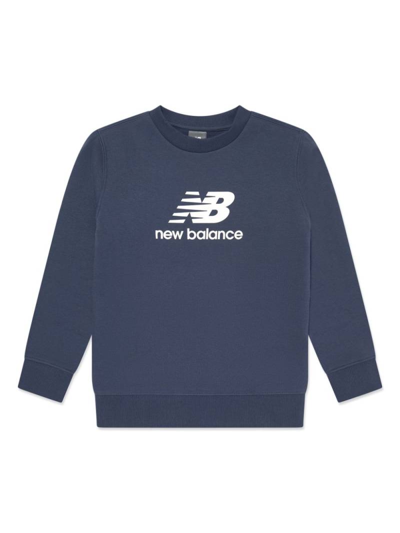 New Balance Kids logo-print t-shirt - Blue von New Balance Kids