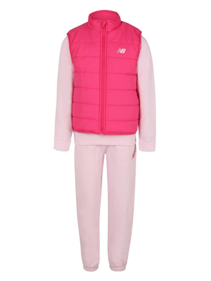 New Balance Kids logo-print tracksuit (set of three) - Pink von New Balance Kids