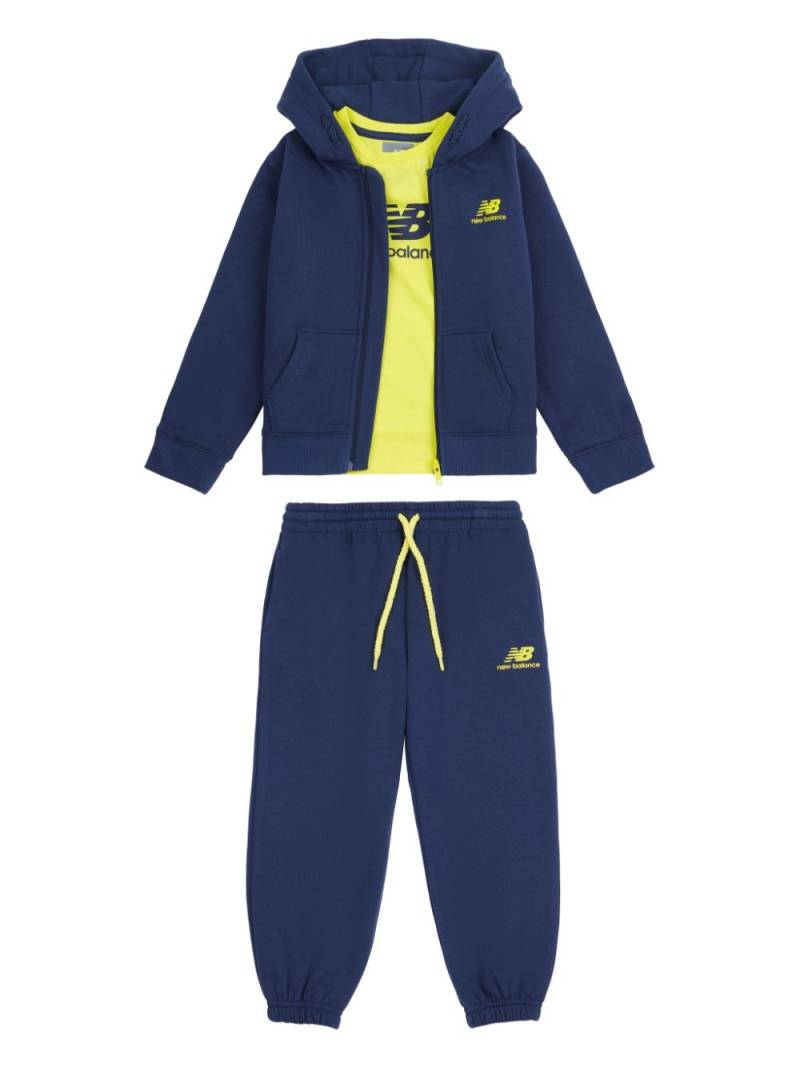 New Balance Kids logo-print tracksuit - Blue von New Balance Kids