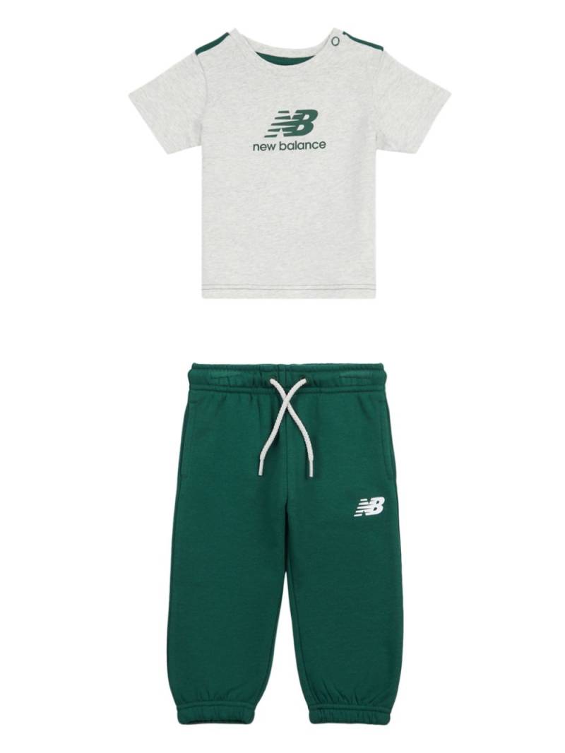 New Balance Kids logo-print tracksuit set - Grey von New Balance Kids