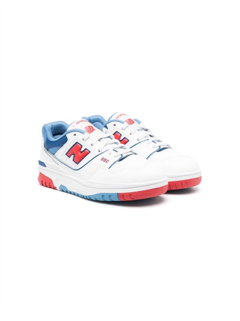 New Balance Kids round-toe lace-up sneakers - White von New Balance Kids