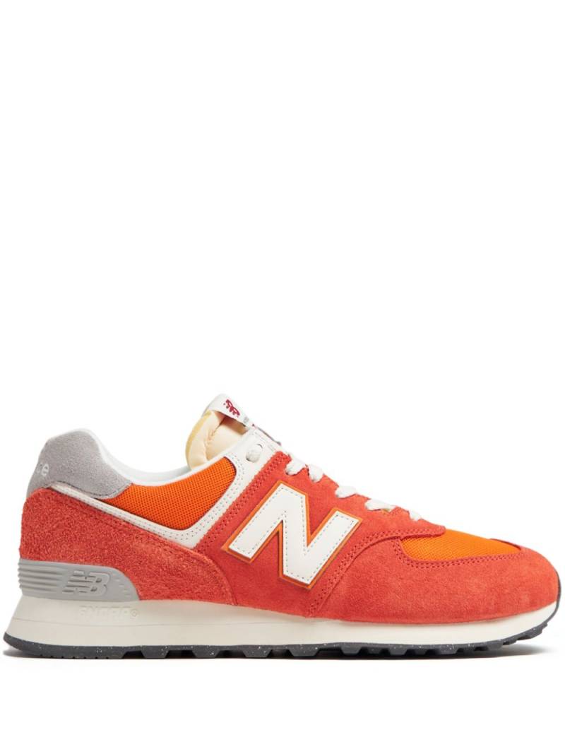 New Balance 574 colour-block suede sneakers - Orange von New Balance